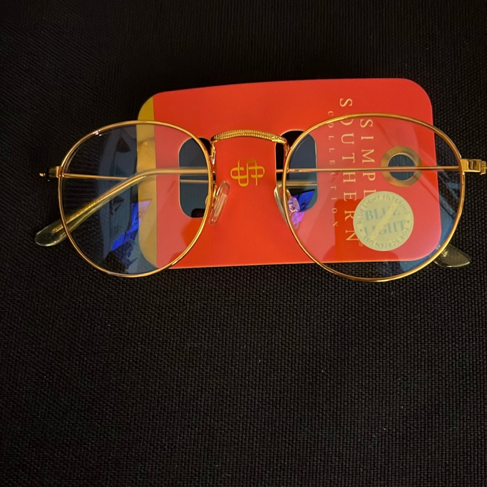 NWT Simply Southern Rose Gold Blue Light Glasses